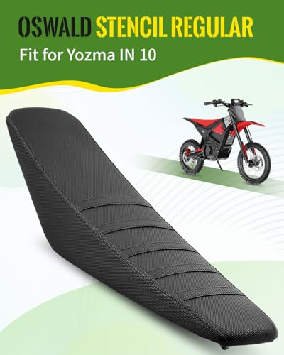 Seat Cover Fit for Yozma in 10, Black Stripe Non-Slip Motorcycle Cushion Cover, for Electric Dirt Bike Ebike - color: Black