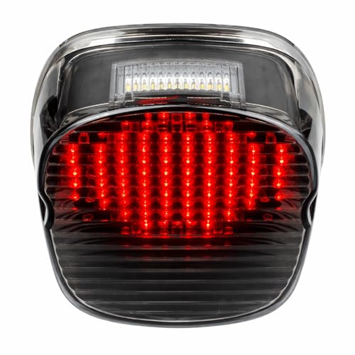 Eagle Lights Smoked Strobing LED Tail Light Upgrade for Harley Davidson Sportster/Softail/Touring/Dyna - color: Smoked