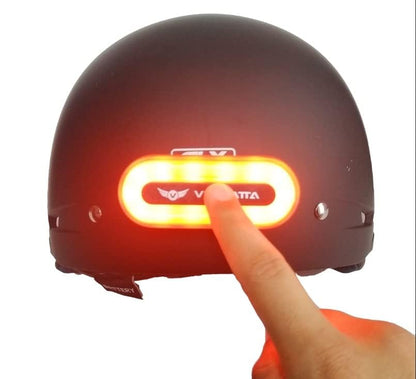 LED Helmet Light, Motorcycle Helmet Light, Bike Bicycle Rear Red Safety Light for Night Riding, Warning Tail Rechargeable Light with Type-C Cable - style: Helmet Light- Upgraded