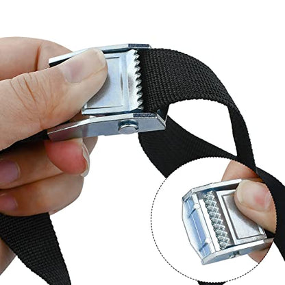 2PCS Lashing Straps with Buckles Adjustable, Up to 600lbs,Tie Down Straps for Motorcycle, Cargo, Trucks,Trailer,Luggage (1" x 3.3') - size: 1" x 3.3'
