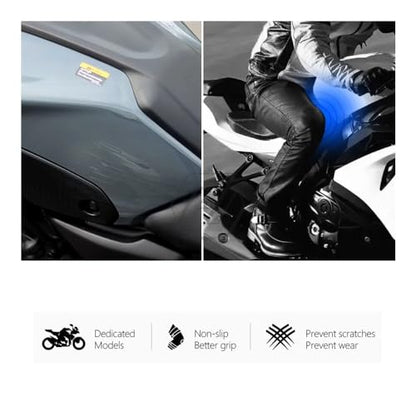 Fuel Tank Sticker for Suzuki GSXR600 GSXR750 GSX-R 600 750 2011-2016 Motorcycle Side Tank Pad Protection Knee Grip Anti-Slip - color: Black
