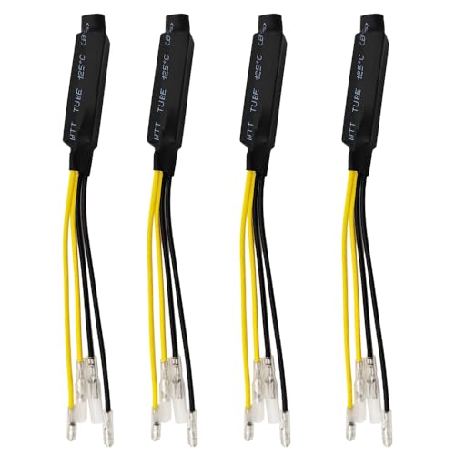 Gebildet 4PCS Motorcycle Resistor 12V Motorbike Turn Signal Indicator Resistor 10W10Ω Adaptor Flash Fix Error LED for Motorcycle Motorbike(Y-067) - color: Y-067