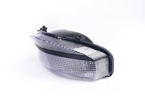 Sequential Motorcycle Led Tail Light with Turn Signals Compatible with 00-01 CBR929RR,White