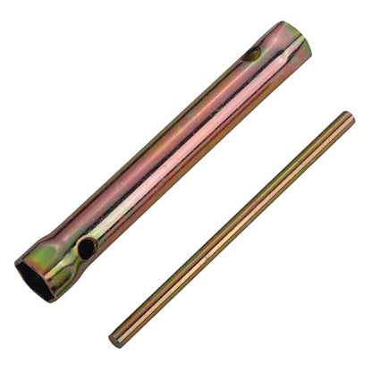 18MM Motorcycle Ignition Spark Plug Spanner Wrench Socket Tool -16-18mm(5/8-45/64'') Double Ended with 2 D8TC A7TC Spark Plug