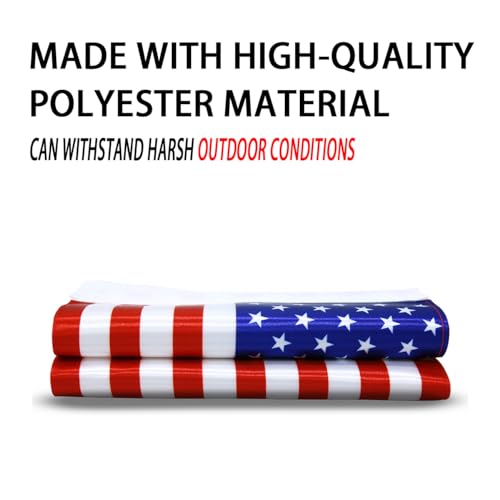Motorcycle Flag 6x9 Motorcycle American Flag 6" x 9" Replacement Motorcycle US Flag Double Sided Sewing UV Coated Mini Flag
