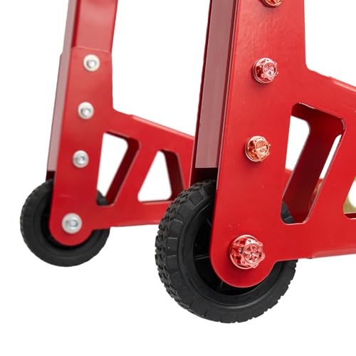 Aluminum Motorcycle Stands Front and Rear 880lbs Heavy Duty Wheel Lift Combo Swingarm Spool Peddock Stand for Yamaha Honda Kawasaki Suzuki U+L Red - color: Red