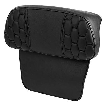 SLMOTO Razor Chopped Tour-Trunk Backrest Pad Fits for Harley Davidson Touring CVO Street Glide Road Glide Electra Glide 2014-2023, Black Stitching - color: Black Passenger Backrest