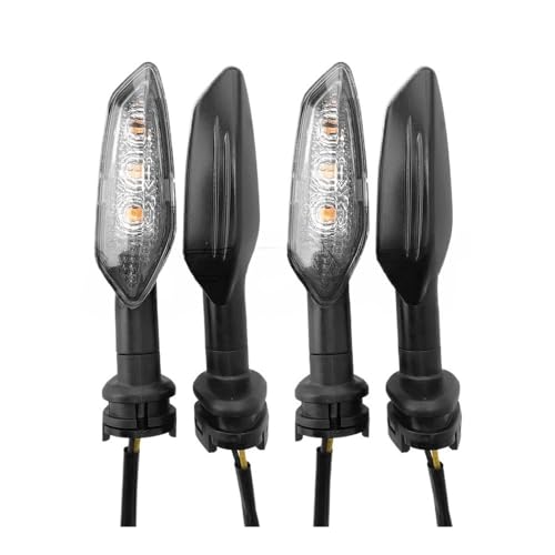 Indicators Flowing Motorcycle Front Rear Turn Signal Flasher Indicator Light for MT25 MT03 MT15 MT07 MT09 MT01 MT125 for Tracer 900 700 - color: 2 Pair-Clear