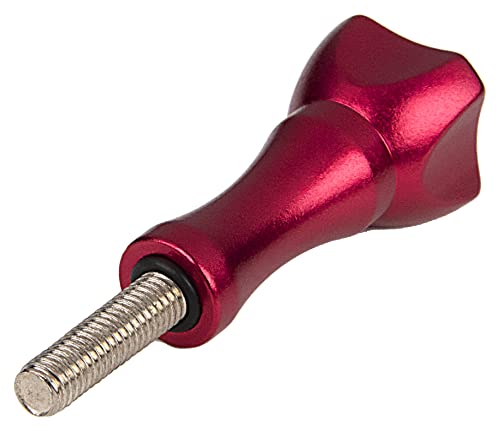 Fotodiox GoTough 35mm Red Metal Thumbscrew Compatible with GoPro HERO3, HERO3+, HERO4, HERO5, HERO6, HERO7 2-Prong Mounting System Pro - color: Red, size: Medium