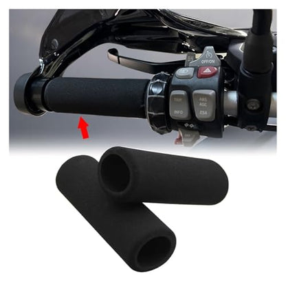 2024 New Universal Motorcycle Vibration Handle Bar Foam Comfort Slip Over Grips