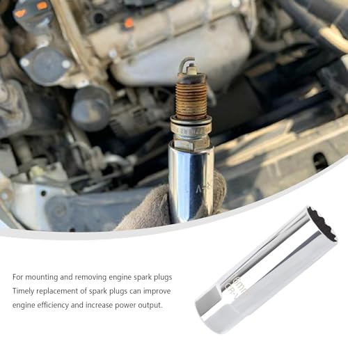 5PCS Car Magnetic Spark Plug Socket Set,Thin Wall & 6-point 14mm 16mm 13/16" 9/16" 5/8 Spark Plug Socket,3/8" Drive Car Sparks Plugs Sockets Automotive Accessories - color: 5PCS Set