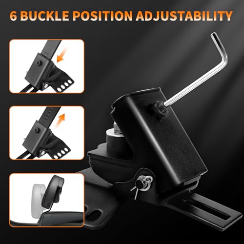 Adjustable Plug-in Motorcycle Front Driver Seat Rider Backrest Pad Custom Mounting Kit Compatible with Harley Touring Models Street Glide Road King Electra Glide Road Glide 1997-2026 - color: Black-Striated