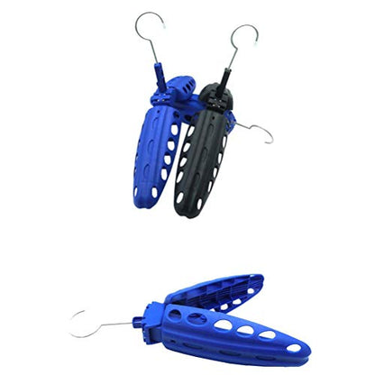 Diving Suit Hanger, Wetsuit Hanger for Diving Rack, Snap Buttons with Foldable Design, Ideal for Surfing Boots Drysuit Motorcycle Jackets, 37x51cm (Black)