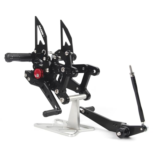 Arashi Version 2.0 Adjustable Rearsets for Honda CBR1000RRR CBR1000RR-R 2021-2025 SP include, Motorcycle Accessories Parts Black - color: Black, size: CBR1000RRR 2021-2025 SP include