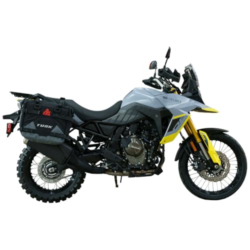 TUSK Pannier Racks Pilot Pannier Bags Black/Grey for Suzuki V-Strom 800DE 2023-2024