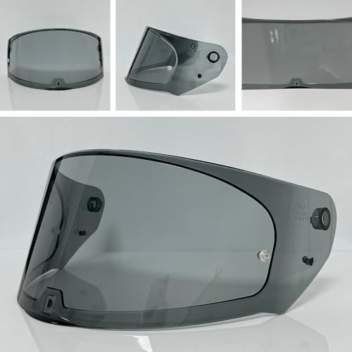 Assault Helmet Visor,Motorcycle Helmet Shield Replacement UV Protection Windshield Compatible With Assault,Stream,Rapid,Storm,FF320,FF328,FF353,FF800(Light Black) - color: Light Black