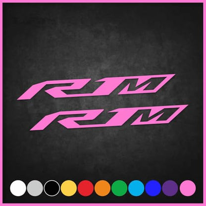 Motorcycle Reflective Fairing Stickers - 2 Piece,Pink | Waterproof Vinyl Decals Kit for Helmets ,Compatible with Yamaha YZF R1 R1M - color: Pink