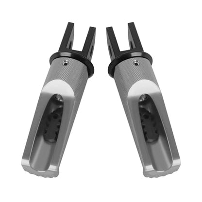 Motorcycle Footpegs Front Passenger Foot Pegs Replacement for BKING DL250 SV650 GSR600 GSR750 GSXR1000 GSXR600 GSXS1000/GT V Strom DL650 DL1000 DL650XT DL1000XT Foot Rests Pedal (titanium) - color: titanium