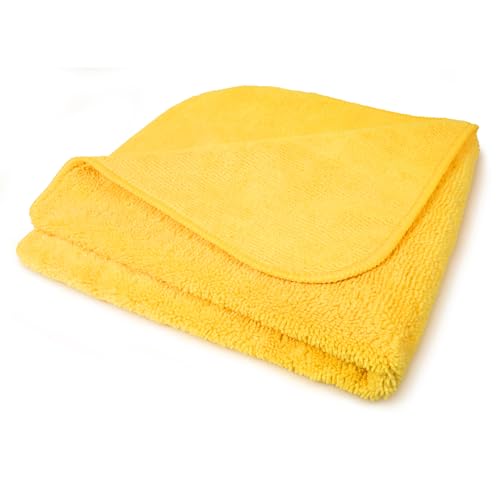 Mothers Professional Grade Premium Microfiber Towels, 12-Pack, 16”x16” — Dual-Nap, 400 GSM, Lint-Free, Clear Coat Safe, Ultra-Soft & Absorbent for Wax, Polish, Detailers, Glass & Interior (90-90004)