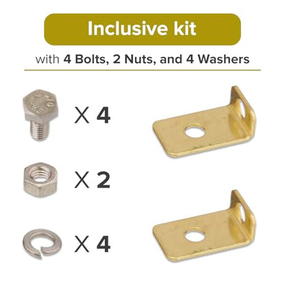 AlveyTech L Terminal Adapter Kit for Mobility Scooter & Power Chair Batteries (Screw Terminal to Post/Flag Terminal)