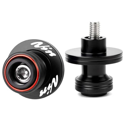 Compatible With ZX6R ZX10R 1998-2011 ZX12R ZX-14R Vulcan S 650 Ninja 300 Ninja 250 Z750 S R CNC M10X1.25 Motorcycle Swingarm Spool Sliders Rear Stand Swing Arm Sliders (Red) - color: Red