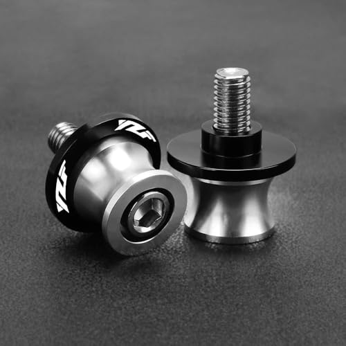 Rear Sliders Stand Screw Motorcycle Accessories 6MM Swingarm Spools Stand Screws Slider for Y&AMAHA YZF R1 R3 R7 R125 Moto Sliders Holder Equipments Parts (Color : YZF Sliver) - color: YZF Sliver