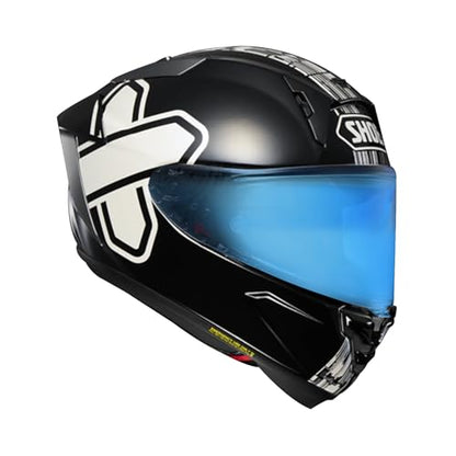 Shoei RF1400 X15 Helmet Visor Replacement Shield, Anti-Fog Sun Shield Accessory Compatible with RF-1400, X15, CWR-2, Z8, X-SPR PRO(Iridium Blue) - color: Iridium Blue