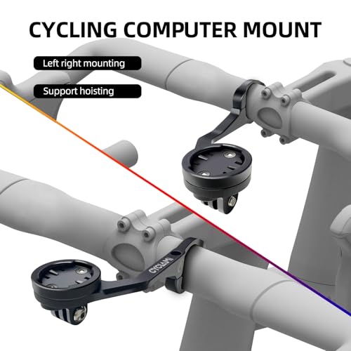 Out Front Mount Compatible with Garmin Edge GPS Bike Computer, XOSS G/G+, iGPSPORT Cycling Handlebar 1.25’’-1.5’’/ 31.8-35mm (S5) - style: S5