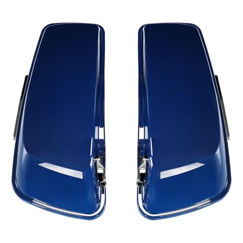 HR3 Bright Billiard Blue Hard Saddlebags Compatible with 2023 Road King Special FLHRXS Fit for 2014-2023 Harley Touring Road King Road Glide Street Glide Electra Glide - color: Bright Billiard Blue