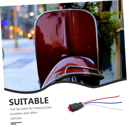 Motorcycle Light for ATV and Scooters Dual Flash Warning Controller Easy to Install Compatibility Design for Emergency Roadside Use