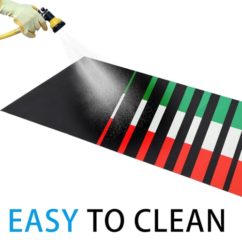 Drydiet Motorcycle Mat Garage Floor Rug Washable Parking Mats for Garage Floors Non Slip Oil Absorbent Pad Rubber Backing Layer Protects Floor(Italian Style,78 x 31 Inch) - size: 78 X 31 Inch, style: Italian Style