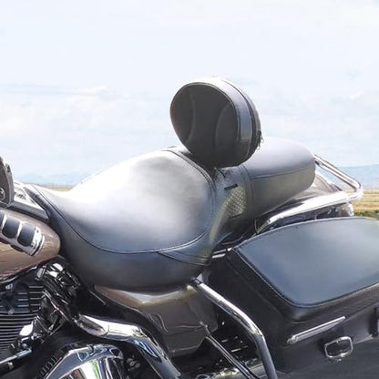 Adjustable Plug-in Driver Backrest With Back Rest Pad Compatible with for 1997-2024 Harley Touring Models Street Glide Road King Road Glide Electra Glide Detachable Rider Backrest - size: B Style