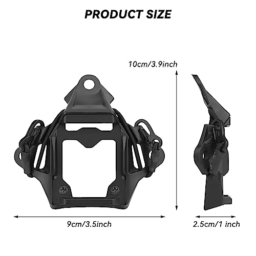 Tactical Helmet NVG Mount Shroud Steel Sports Camera Bracket Base for Fast Helmet - color: BK2