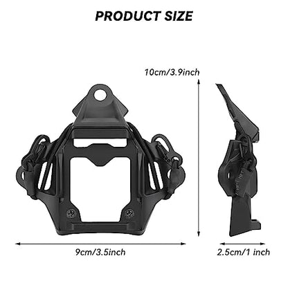 Tactical Helmet NVG Mount Shroud Steel Sports Camera Bracket Base for Fast Helmet - color: BK2