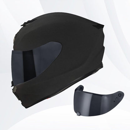 R420 Visor Shield Repalcement, UV Protection Outer Face Helmet Shield Compatible with R420 Motorcycle Accessories (Black) - color: Black