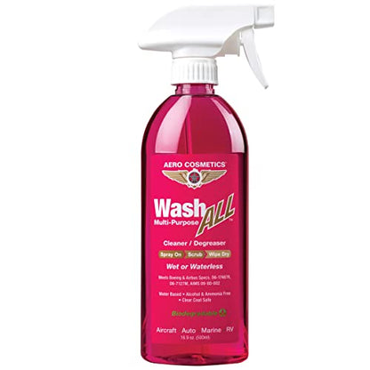 Aero Cosmetics Waterless Aircraft Wash Wax Starter Kit, Clean Aircraft Inside and Out. All Aircraft Surfaces, Including Windows, Leading Edges.
