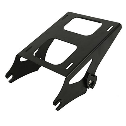 Gunship Grey Color-Matched Chopped Luggage Trunk Backrest Mounting Bracket Fit for Harley Touring Models 2014-2023 Road King Road Glide Street Glide Electra Glide - color: Gunship Grey Chopped Trunk Set #1