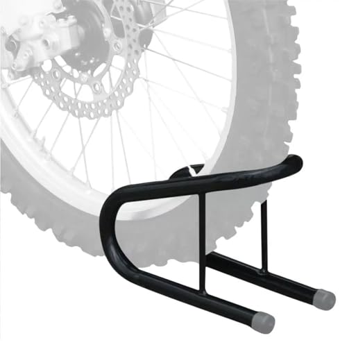 5.5 Inch Motorcycle Wheel Chock Kit with Installation Hardware Easy to Remove for Trailer Truck Bed Black, Steel Motorcycle Wheel Chock Stabilizes Front Wheel