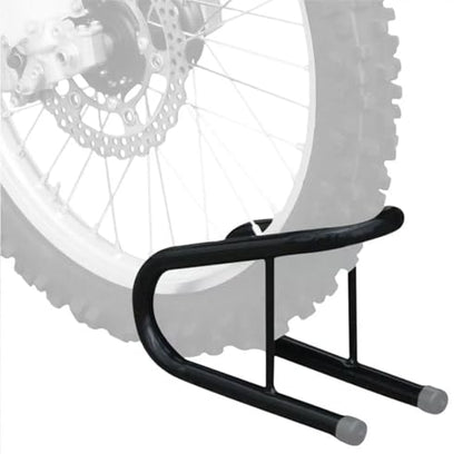 5.5 Inch Motorcycle Wheel Chock Kit with Installation Hardware Easy to Remove for Trailer Truck Bed Black, Steel Motorcycle Wheel Chock Stabilizes Front Wheel