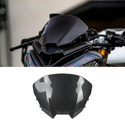 For Street Triple 765RS 2025 2024 2023 NEW Motorcycle Front Windshield Windscreen Visor Wind Screen Shield Spoiler Deflector street triple 765rs Accessories (Carbon Texture) - color: Carbon Texture
