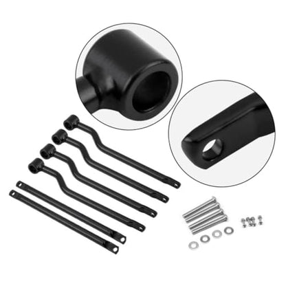 SOLUSTRE Motorcycle Retro Style Side Bag Bracket for Black Mounting Holder for Side Box Easy Installation Detachable Design for Use