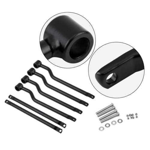 SOLUSTRE Motorcycle Retro Style Side Bag Bracket for Black Mounting Holder for Side Box Easy Installation Detachable Design for Use