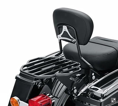 XFMT Motorcycle King Detachable Two-Up Luggage Rack for Harley Touring Road King Street Glide Road Glide Electra Glide 2009-Later, Gloss Black - color: Harp-Shape Luggage Rack-Gloss Black