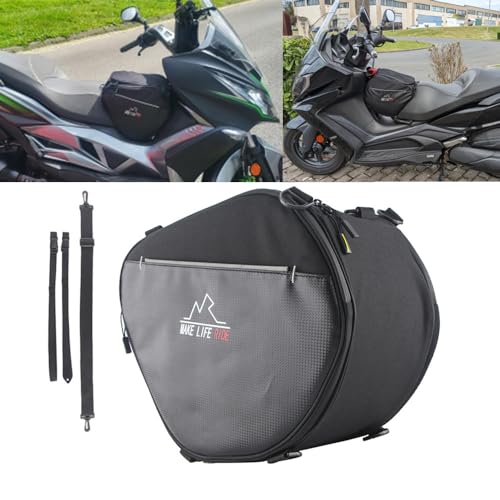 For BMW Aprilia Yamaha Honda KYMCO SYM Scooter Tank Shoulder Saddlebag Storage Bag Rider Luggage Glove Helmet Toolbag (Large) - size: Large