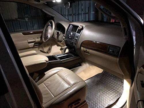 300LM Extremely Bright Canbus Error Free 194 168 2825 W5W T10 LED Bulbs 6000K Xenon White 9-SMD 2835 LED Chipsets for Dome Map Door Courtesy License Plate Lights (Pack of 4) - color: Xenon White