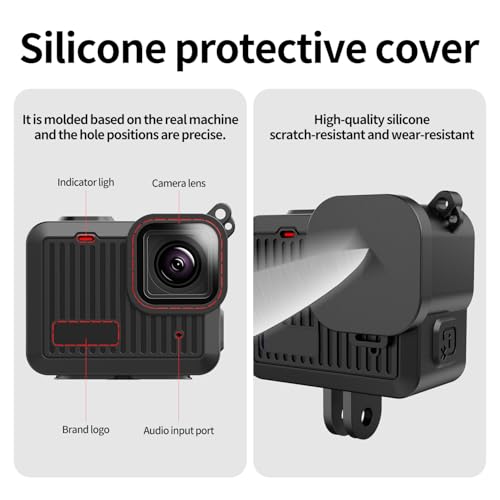 Accessories Kit for GoPro Hero 4K Accessories Including Silicone Protective Cases Storage case Tempered Glass Protective Films Lens caps lanyards and Battery Side Covers for GoPro Hero