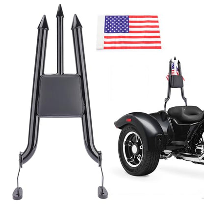 Sissy Bar for Harley Freewheeler/Road Glide 3 2015-2024 (Black) | backrest, 38mm steel, rust-proof powder coat. Quick-detach design. Weather-resistant. Bolt-on install, hardware included. - color: Black