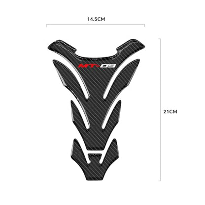3D Motorcycle Tank Pad Gas Tank Protector Compatible with Yamaha MT-09 MT 09 MT09 Anti Slip Tank Pad Stickers Gas Oil Fuel Tank Pad Protectors - size: MT09