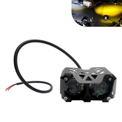 Motorcycle LED Headlight, Forklift Safety Warning Light for Warehouse, High Brightness Spotlight, Universal for Motorcycles, ATVs and Off-Road Vehicles (Black)