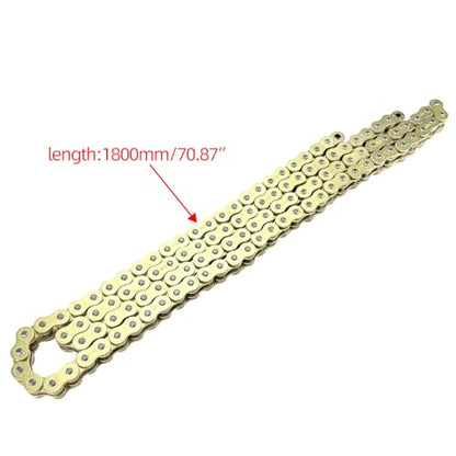 520 Heavy Duty Drive Chain 110 Links O-Ring with Connecting Master Link and Chain Breaker Compatible with Motorcycle ATV UTV Dirt Bike Quad Side by Side